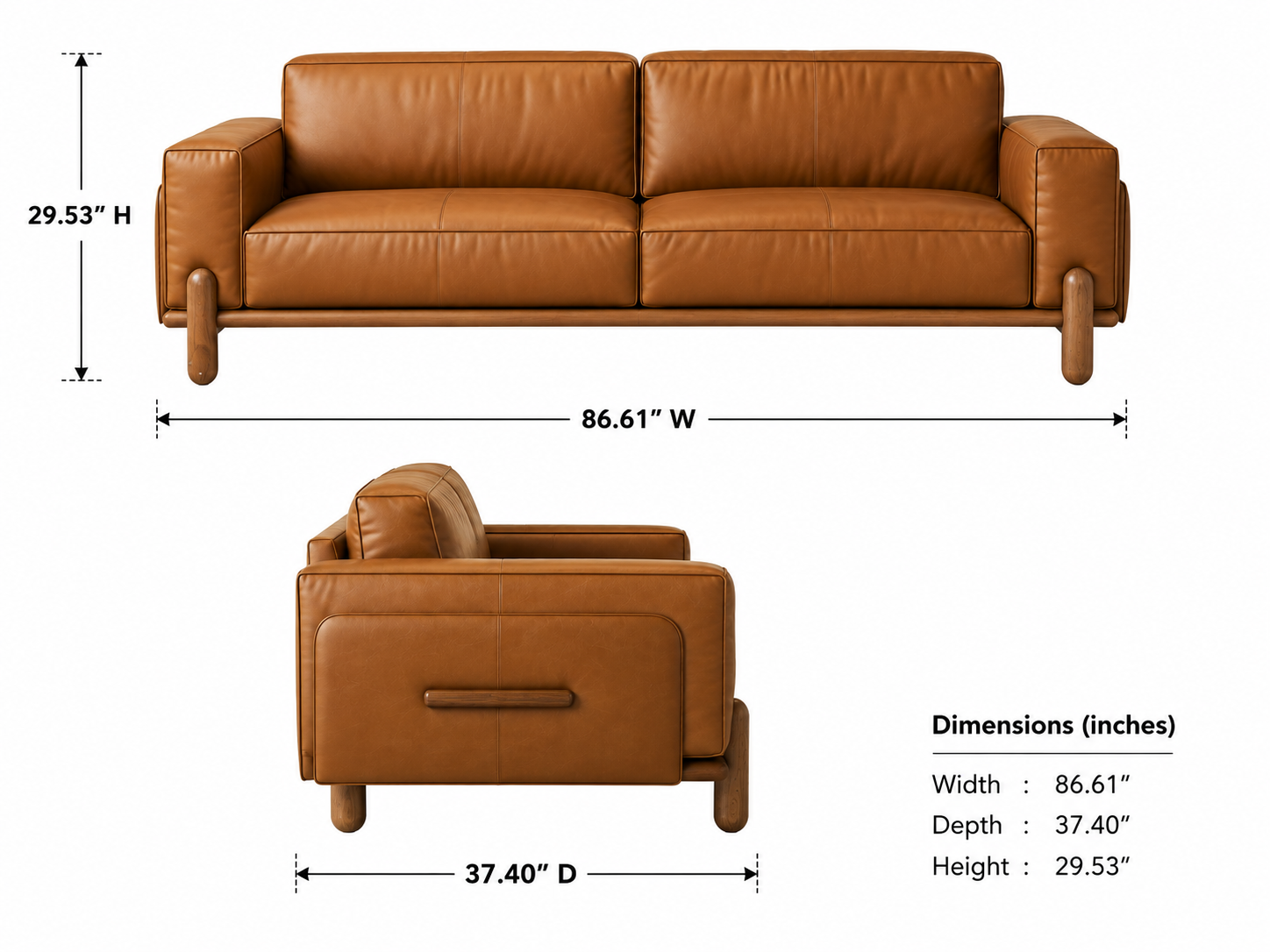 Nolan 3 Seater Sofa - Image 5