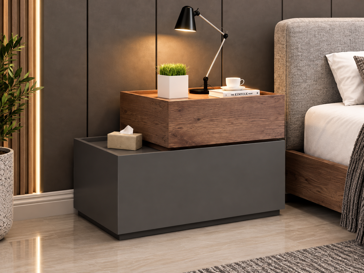 Mesita Elegant Bed Side Table - Image 2