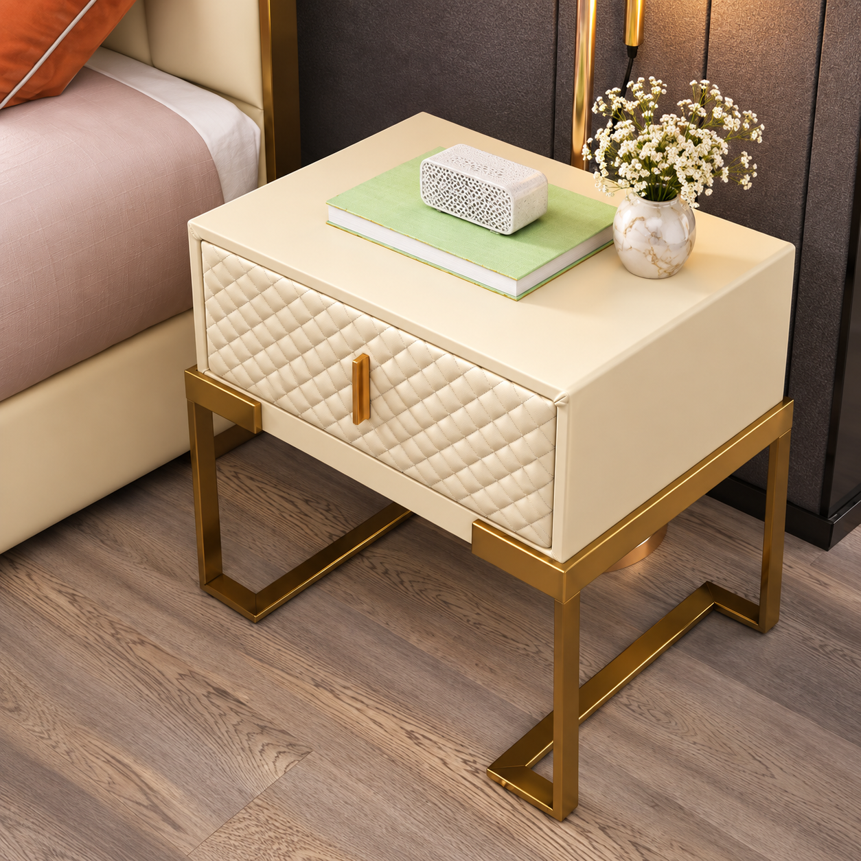 Mid- Century Luxury Bed Side Table - Image 3