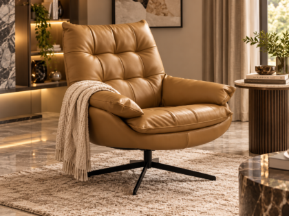 Tufted Swivel Lounge Chair