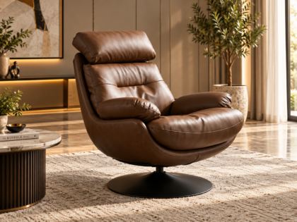 Niyo Leatherette Lounge Chair