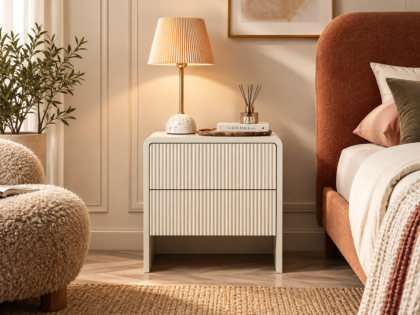 Fluted Design Side Table