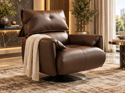 Hagen Leatherette Lounge Chair
