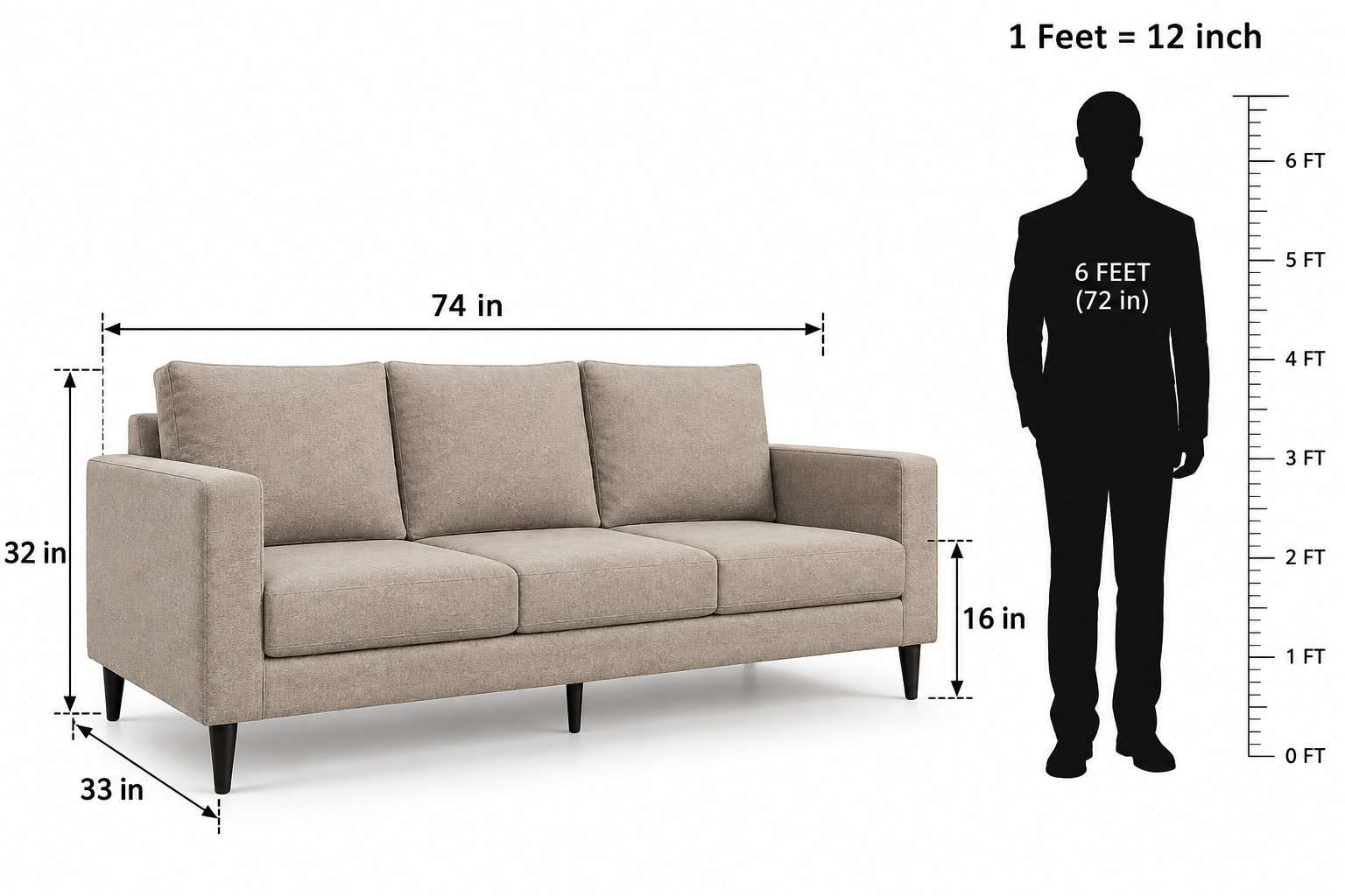 Sienna Sofa Set Beige Velvet Colour - Image 3