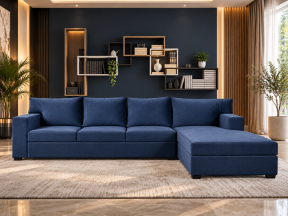 Chelsea Navy Blue Sectional Sofa