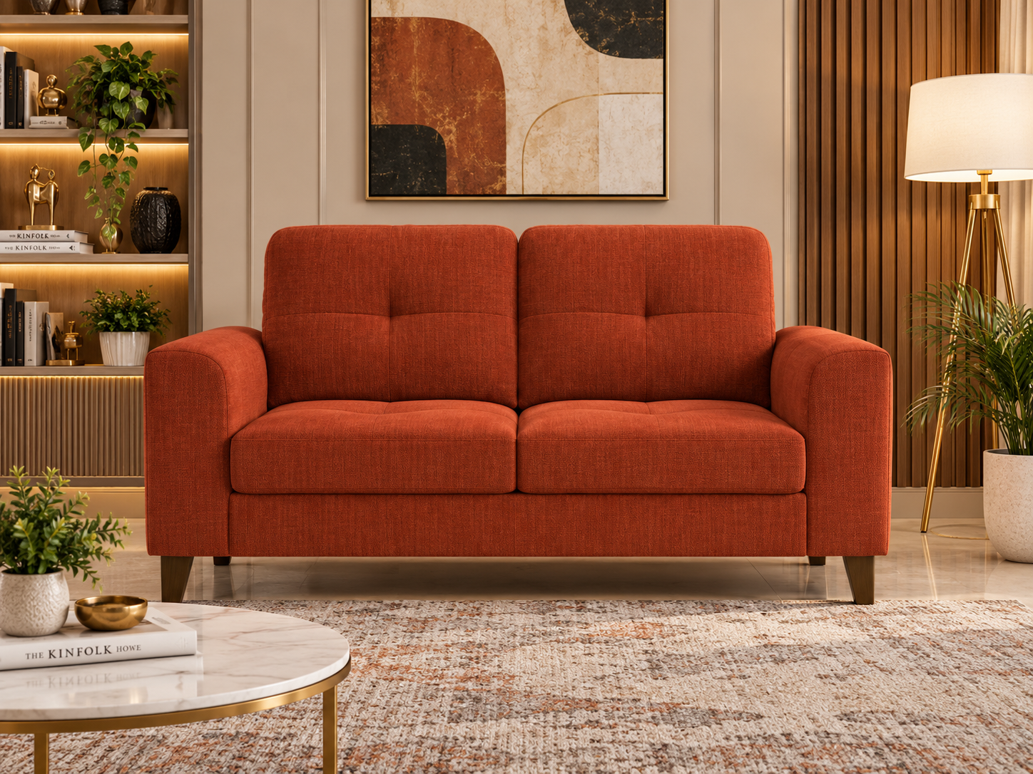 Edward Sofa Set in Teal Color - Image 2