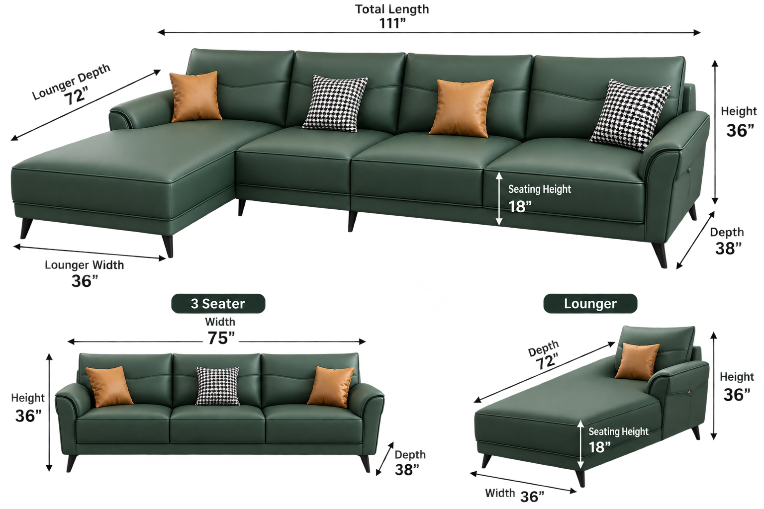 Adina Sectional Sofa - Image 3