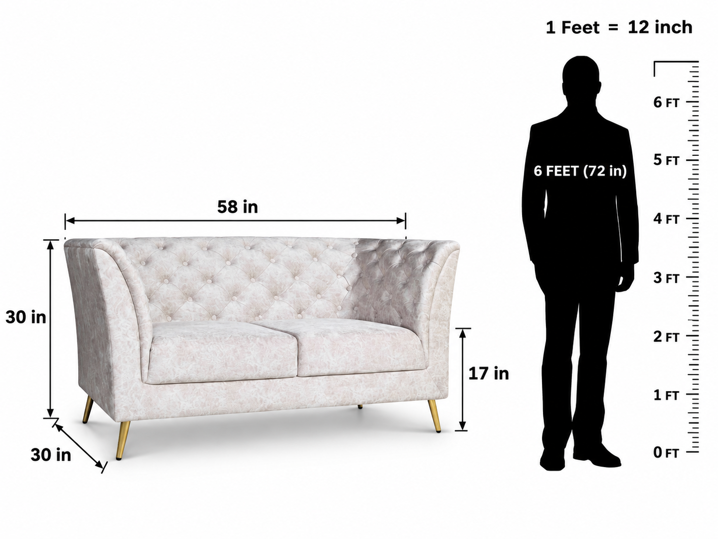 Elegant Olive Velvet Sofa Set 3+2 - Image 4