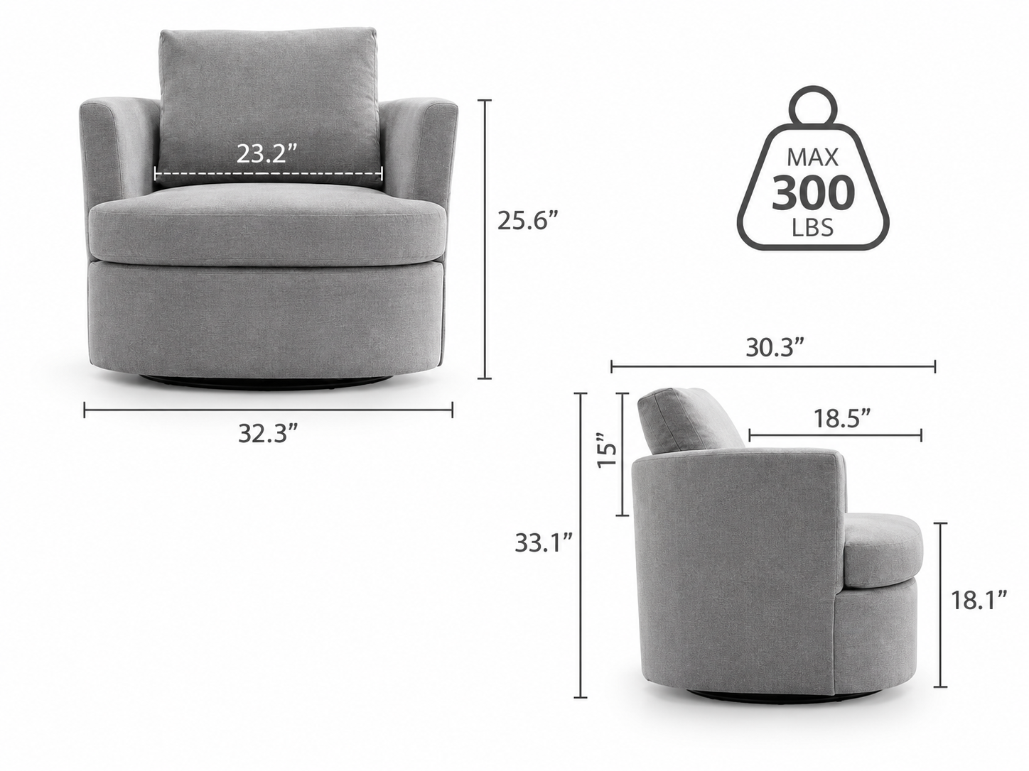 Eclipse Accent Swivel Chair - Image 4