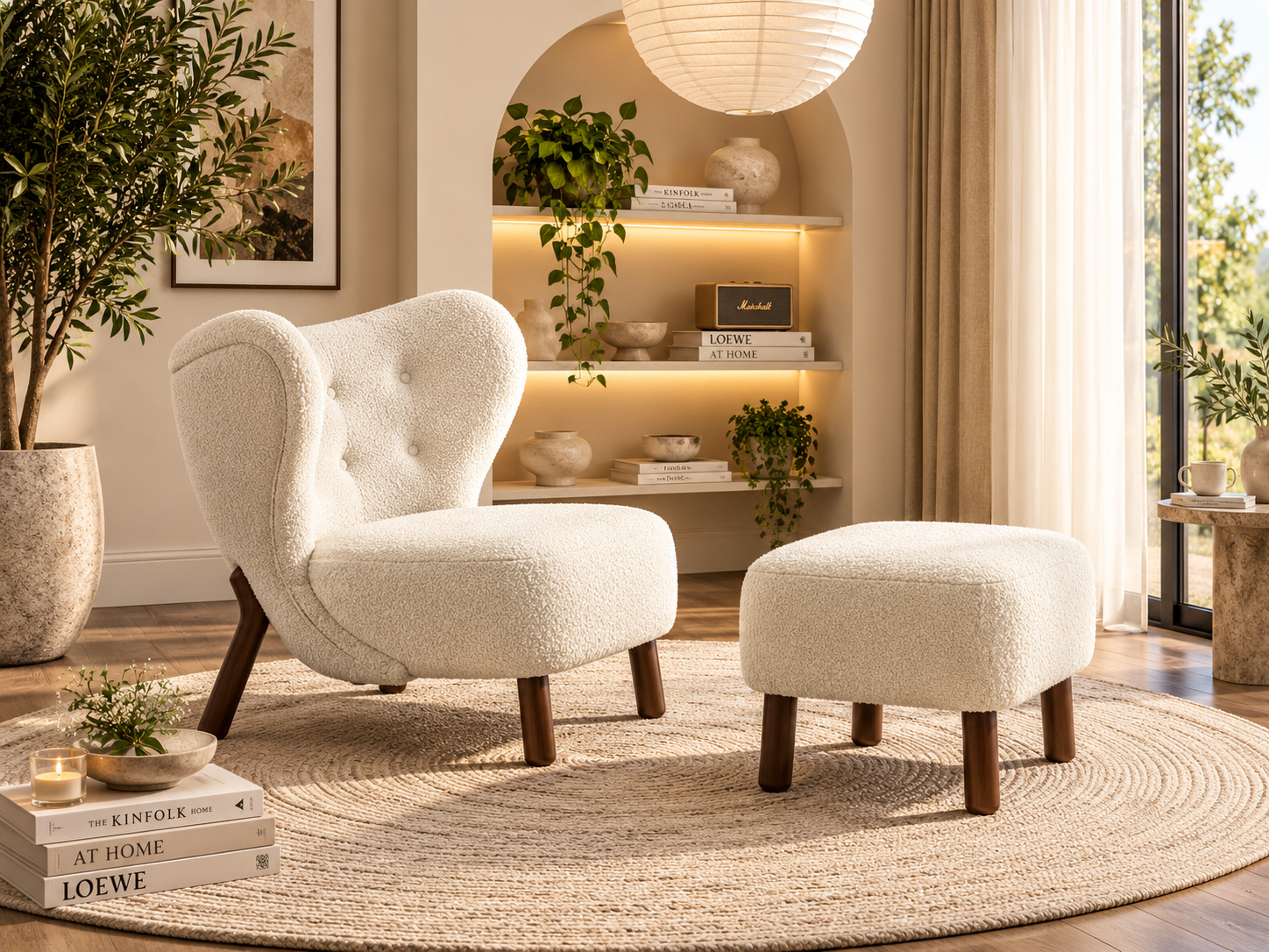 Reno Luxury Accent Chair With Legrest - Image 5