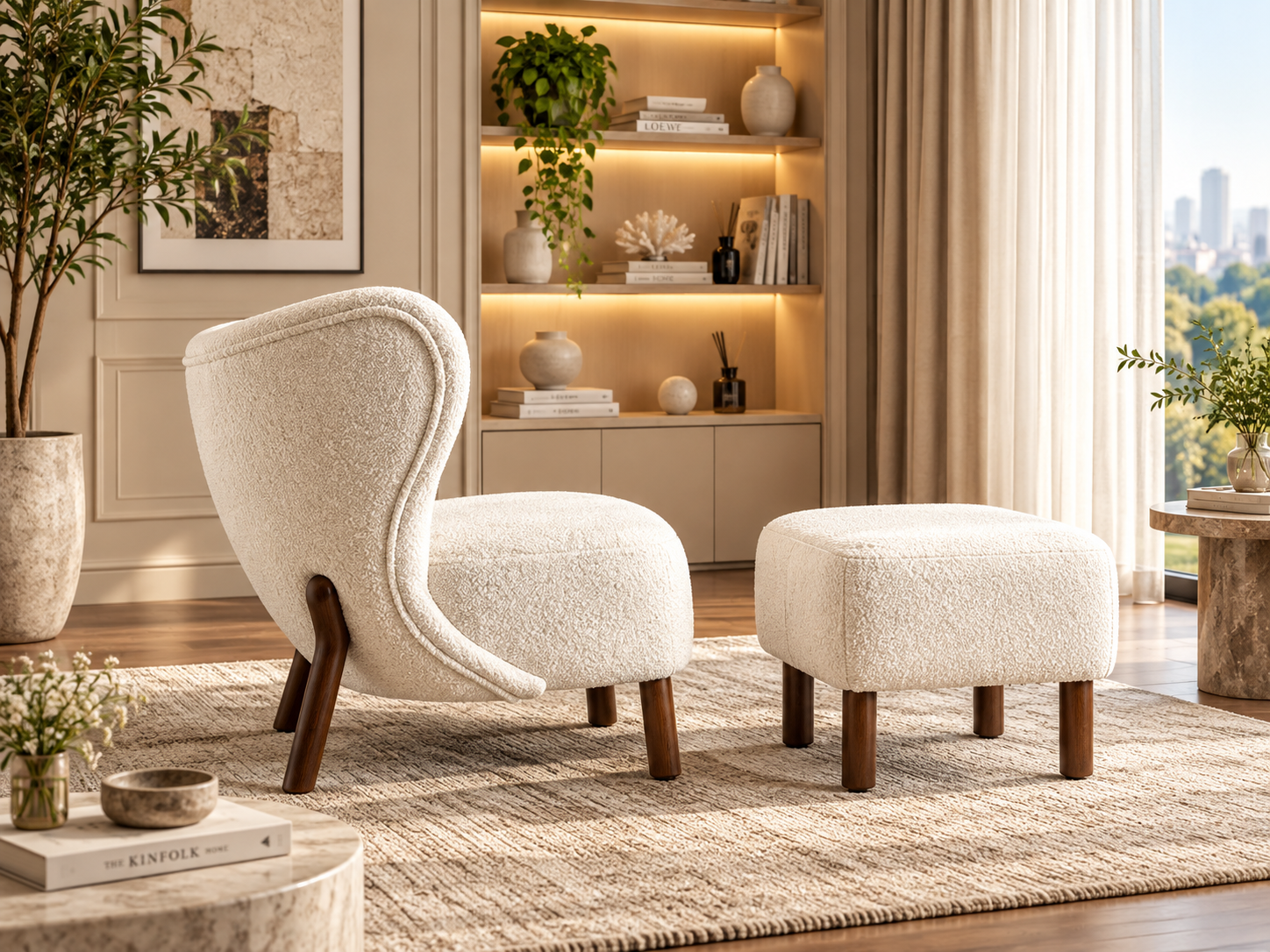 Reno Luxury Accent Chair With Legrest - Image 4