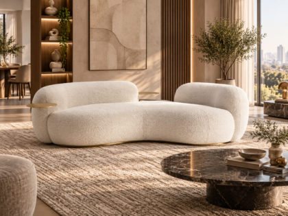 Taka Trey Table Premium Curve Sofa