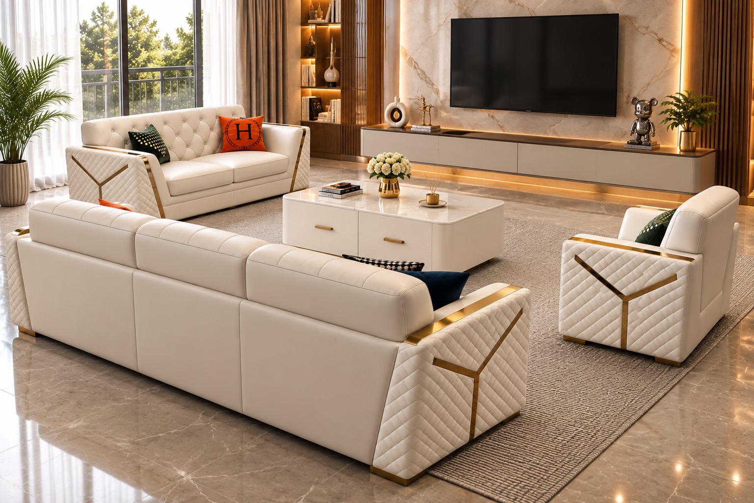Lewis Sofa Set Sofa - Image 3